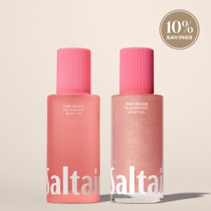 Pink Beach Shimmer + Glow Body Oil Duo